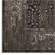 Berit Distressed Vintage Floral Lattice 5x8 Area Rug in Brown and Beige