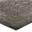Berit Distressed Vintage Floral Lattice 5x8 Area Rug in Brown and Beige