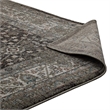 Berit Distressed Vintage Floral Lattice 5x8 Area Rug in Brown and Beige
