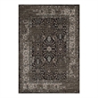 Berit Distressed Vintage Floral Lattice 5x8 Area Rug in Brown and Beige