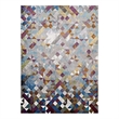 Lavendula Triangle Mosaic 4x6 Area Rug in Multicolored