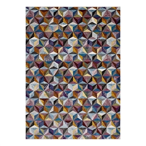 Arisa Geometric Hexagon Mosaic 5x8 Area Rug in Multicolored