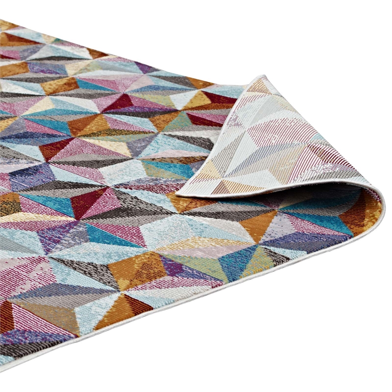 Arisa Geometric Hexagon Mosaic 8x10 Area Rug in Multicolored