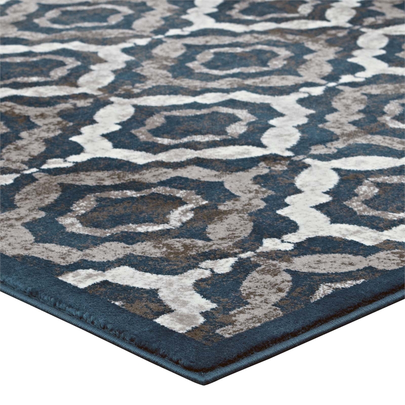 Rustic Vintage Moroccan Trellis 5x8 Area Rug