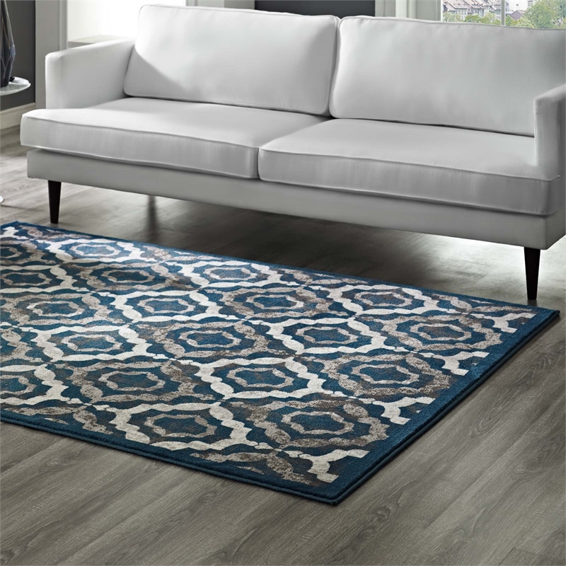 Rustic Vintage Moroccan Trellis 5x8 Area Rug