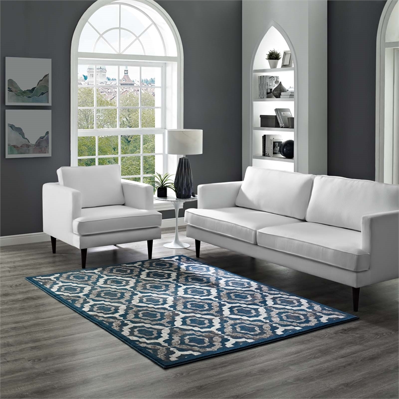 Rustic Vintage Moroccan Trellis 8x10 Area Rug