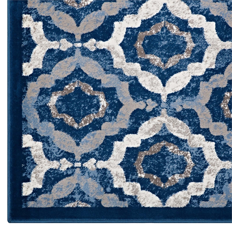 Rustic Vintage Moroccan Trellis 5x8 Area Rug