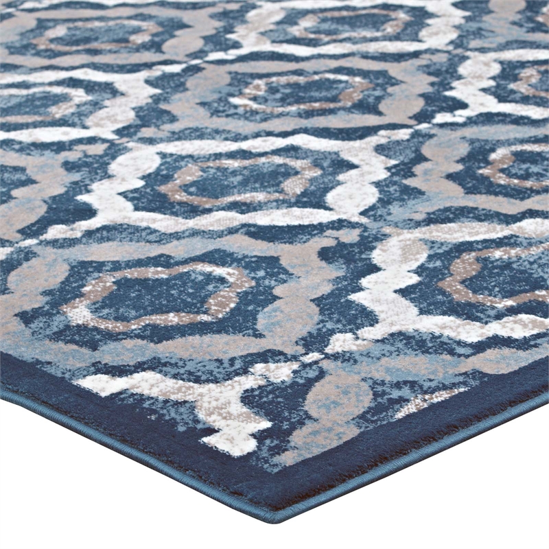 Rustic Vintage Moroccan Trellis 5x8 Area Rug