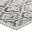 Kalinda Rustic Vintage Moroccan Trellis 8x10 Area Rug in Brown Beige and Ivory