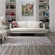 Gemma Chevron Mosaic 4x6 Area Rug in Multicolored