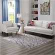Gemma Chevron Mosaic 4x6 Area Rug in Multicolored