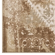 Rosina Distressed Vintage Medallion 5x8 Area Rug in Tan and Cream