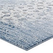 Distressed Floral Lattice Contemporary 5x8 Area Rug