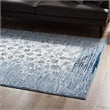 Distressed Floral Lattice Contemporary 5x8 Area Rug