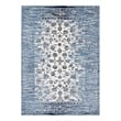Distressed Floral Lattice Contemporary 5x8 Area Rug