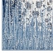 Distressed Floral Lattice Contemporary 8x10 Area Rug