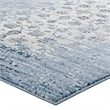Distressed Floral Lattice Contemporary 8x10 Area Rug