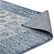 Distressed Floral Lattice Contemporary 8x10 Area Rug