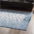 Distressed Floral Lattice Contemporary 8x10 Area Rug