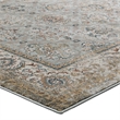 Distressed Vintage Floral Lattice 5x8 Area Rug