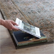Distressed Vintage Floral Lattice 5x8 Area Rug