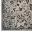 Distressed Vintage Floral Lattice 5x8 Area Rug