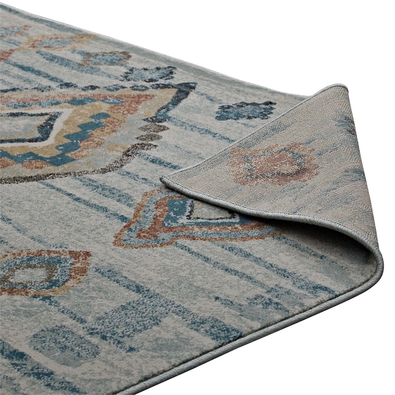Distressed Moroccan Tribal Abstract Diamond 8x10 Area Rug