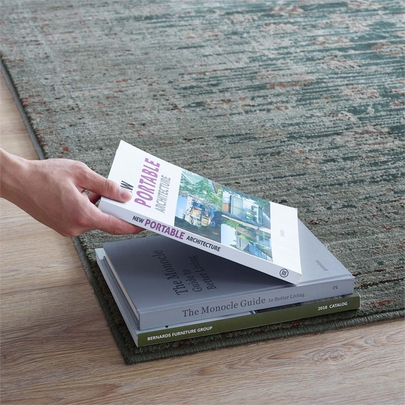 Distressed Contemporary Floral Lattice 5x8 Area Rug