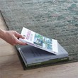 Distressed Contemporary Floral Lattice 5x8 Area Rug