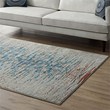 Distressed Contemporary Floral Lattice 5x8 Area Rug