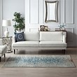 Distressed Contemporary Floral Lattice 5x8 Area Rug
