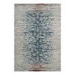 Distressed Contemporary Floral Lattice 5x8 Area Rug
