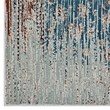 Distressed Contemporary Floral Lattice 5x8 Area Rug