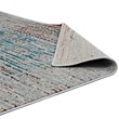 Distressed Contemporary Floral Lattice 5x8 Area Rug