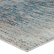 Distressed Contemporary Floral Lattice 5x8 Area Rug