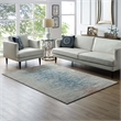 Distressed Contemporary Floral Lattice 8x10 Area Rug
