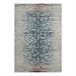 Distressed Contemporary Floral Lattice 8x10 Area Rug