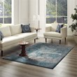 Distressed Floral Vintage Medallion 5x8 Area Rug