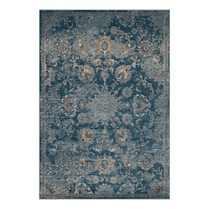 Distressed Floral Vintage Medallion 5x8 Area Rug