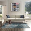 Distressed Floral Vintage Medallion 5x8 Area Rug