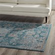 Distressed Floral Vintage Medallion 5x8 Area Rug