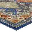 Atzi  Distressed Southwestern Diamond Floral 4x6 Area Rug in Multicolored