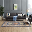 Atzi  Distressed Southwestern Diamond Floral 5x8 Area Rug in Multicolored