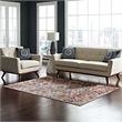 Centehua Distressed Southwestern Aztec 5x8 Area Rug in Multicolored
