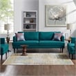 Solimar Distressed Southwestern Aztec 5x8 Area Rug in Multicolored