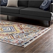 Florita Distressed Southwestern Aztec 4x6 Area Rug in Multicolored