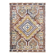 Florita Distressed Southwestern Aztec 4x6 Area Rug in Multicolored