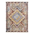 Florita Distressed Southwestern Aztec 5x8 Area Rug in Multicolored