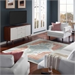 Citlali Distressed Southwestern Aztec 4x6 Area Rug in Multicolored