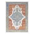 Citlali Distressed Southwestern Aztec 8x10 Area Rug in Multicolored